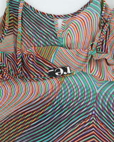 Vintage Y2k 2000s Re10 Striped Mesh Cami Top - S