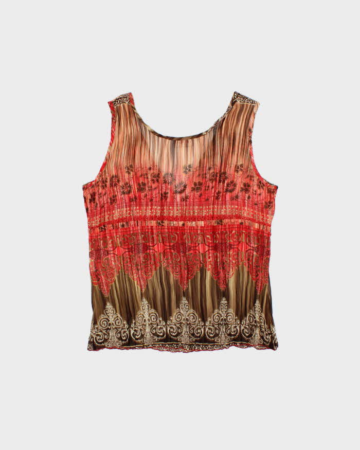 Vintage Y2k 2000s Taifun Collection Crinkle Mesh Top - XL