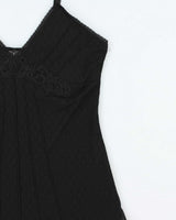 Vintage Y2k 2000s No Boundaries Lined Mesh Cami Top - L