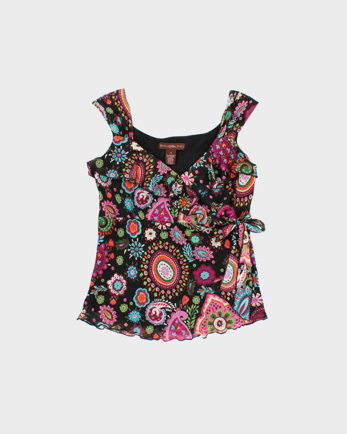 Vintage Y2k 2000s Bandolino Paisley Pattern Top - M