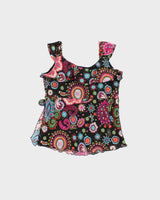 Vintage Y2k 2000s Bandolino Paisley Pattern Top - M