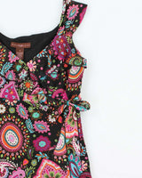 Vintage Y2k 2000s Bandolino Paisley Pattern Top - M