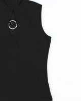 Vintage 1990s Suzie In The City O Ring High Neck Top - M