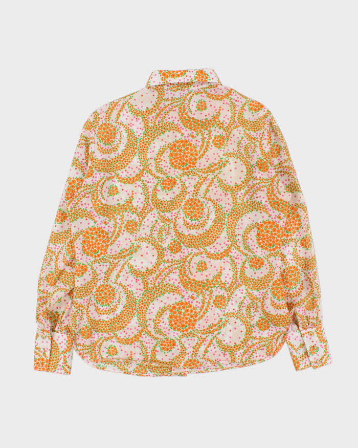 Vintage 1970s Edward chapman Floral Long Sleeve Blouse - XL