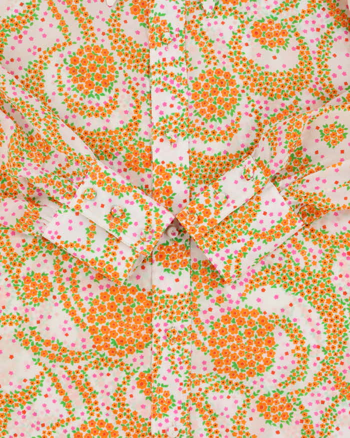 Vintage 1970s Edward chapman Floral Long Sleeve Blouse - XL