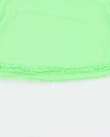 Vintage Y2k 2000s La vie En Rose Mesh Neon Ruffle Detail Cami Top - M