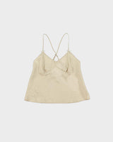 Vintage 1990s La Senza Geometric Pattern Satin Cami Top - S