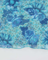Vintage 1990s Vanderbilt Mesh Floral Cami Top - L