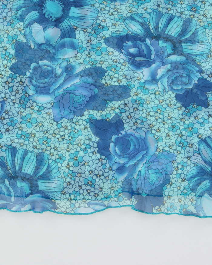 Vintage 1990s Vanderbilt Mesh Floral Cami Top - L