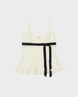 Vintage Y2k 2000s La Vie En Rose Mesh Cami Top - S