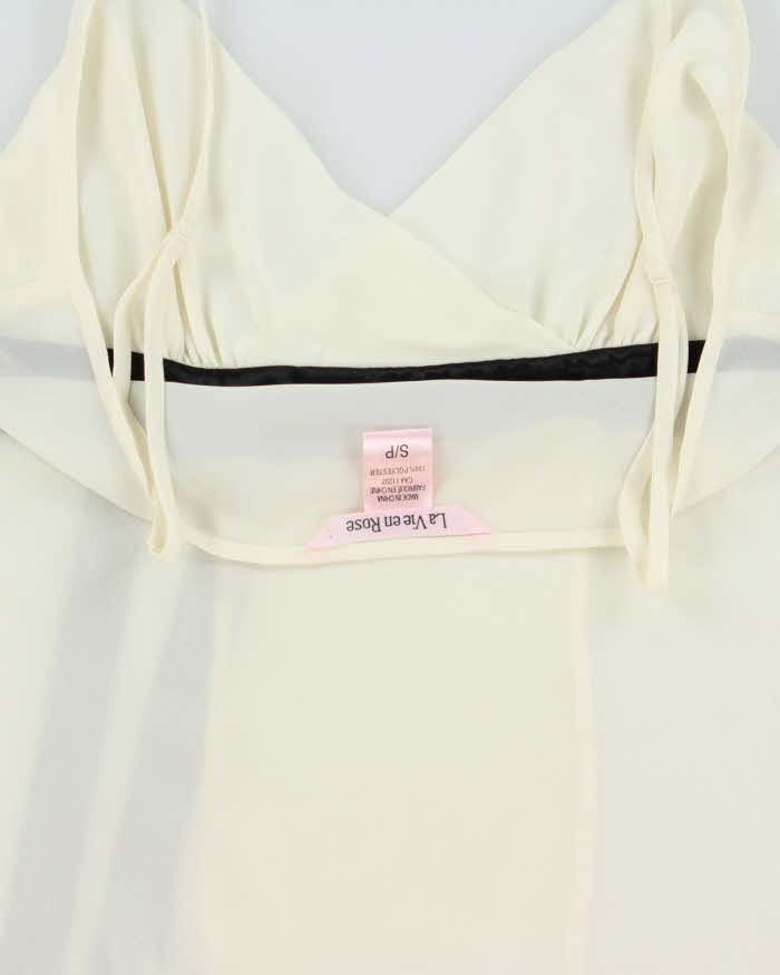 Vintage Y2k 2000s La Vie En Rose Mesh Cami Top - S