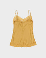 Vintage 2000s Intimissimi Slinky Lace Trim Cami Top - M