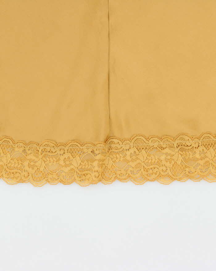 Vintage 2000s Intimissimi Slinky Lace Trim Cami Top - M