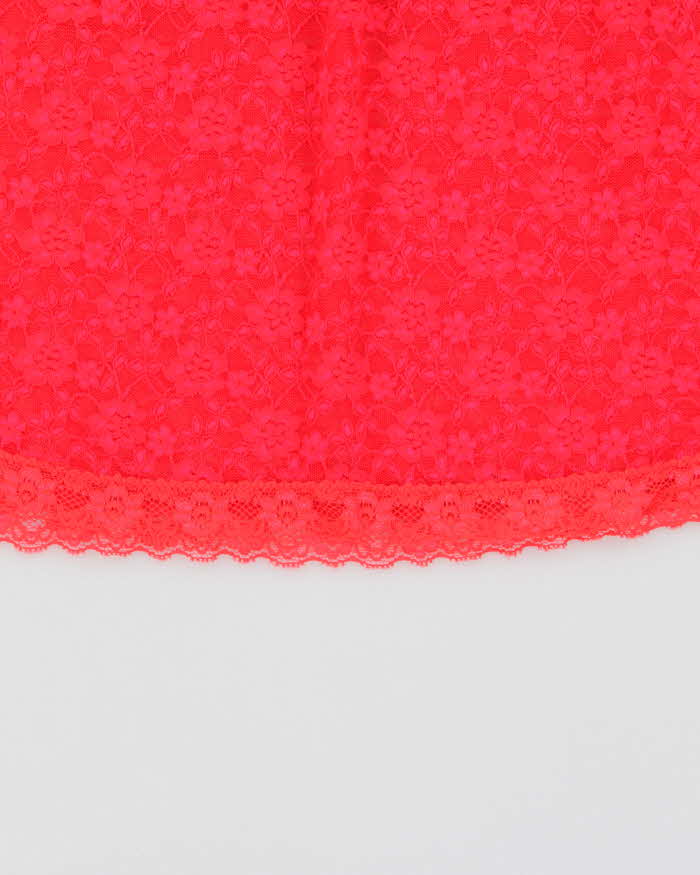 Vintage Y2k 2000s La Senza Neon Lace Cami Top - S