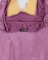 Vintage 2000s Maximaxi Satin Lace Cami Top - L
