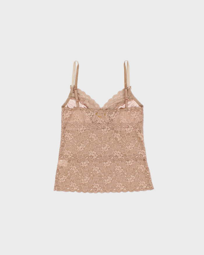 Vintage Y2k 2000s Costa Blanca Lace Cami Top - S