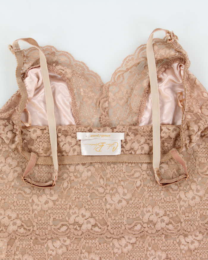 Vintage Y2k 2000s Costa Blanca Lace Cami Top - S