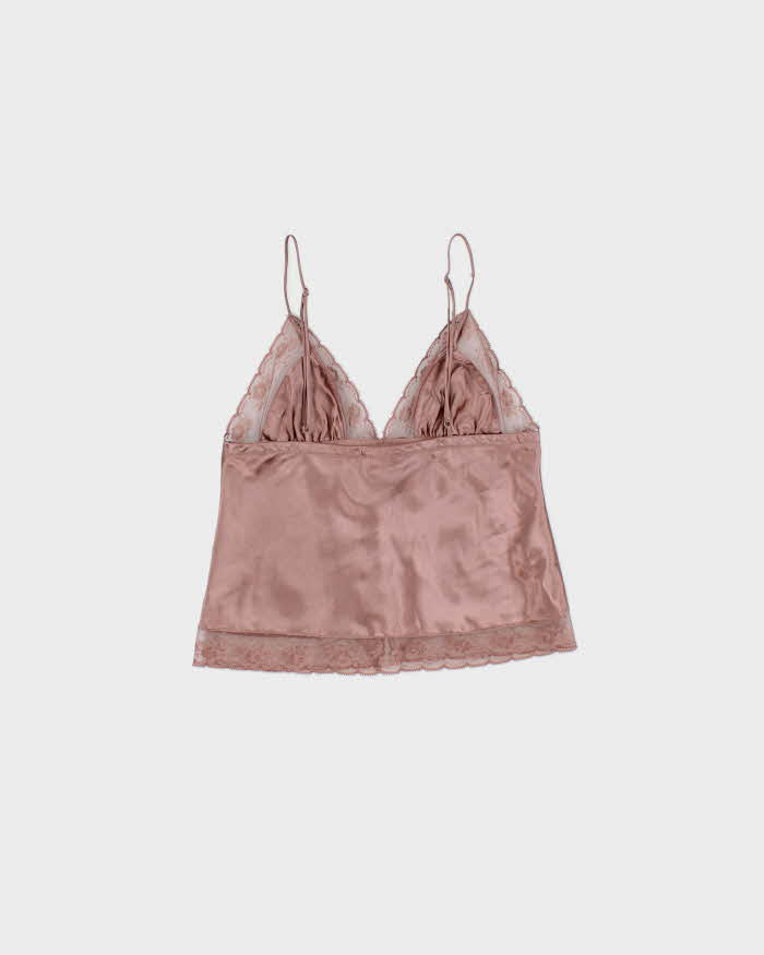 Vintage Y2k 2000s La Senza Lace Trim Cami Top - S