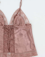 Vintage Y2k 2000s La Senza Lace Trim Cami Top - S