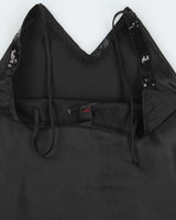 Vintage 1990s Pepper Sequin Trim Satin Cami Top - S