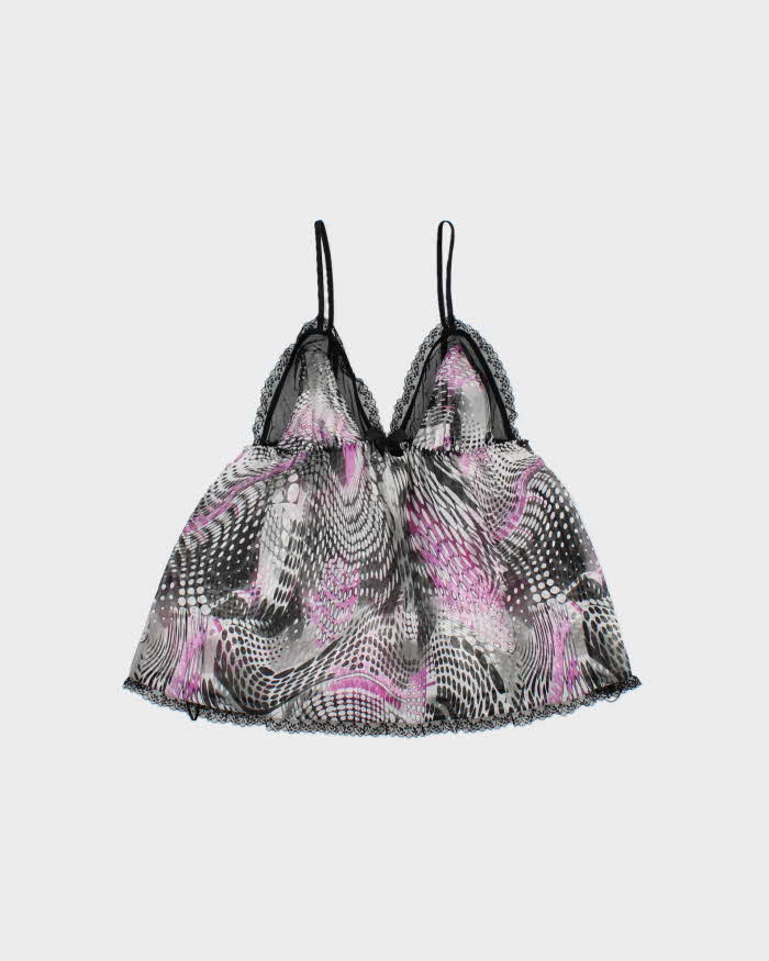 Vintage Y2k 2000s LA Senza Mesh Floaty Cami Top - XS