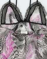 Vintage Y2k 2000s LA Senza Mesh Floaty Cami Top - XS