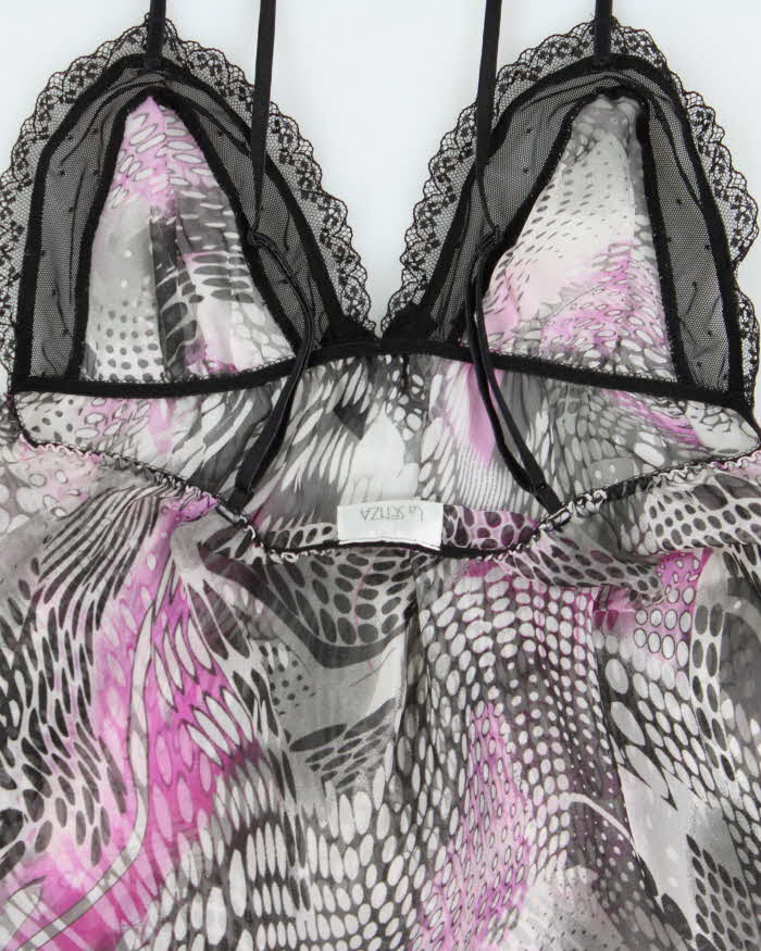 Vintage Y2k 2000s LA Senza Mesh Floaty Cami Top - XS