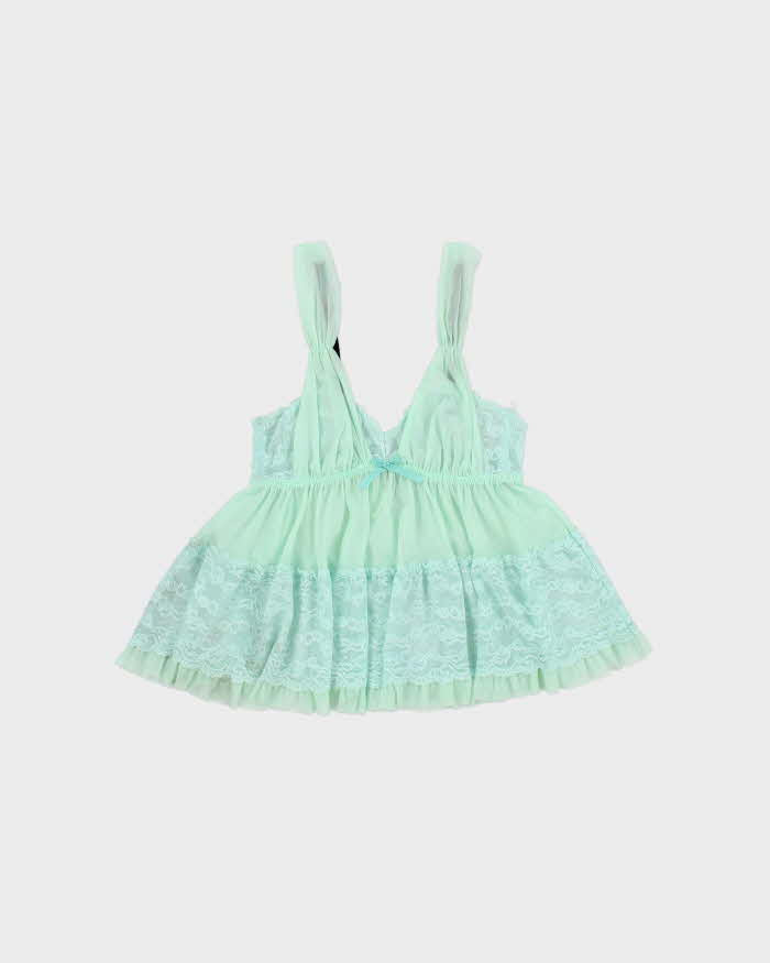 Vintage Y2k 2000s Jacob Lace Floaty Mesh Cami Top - XS