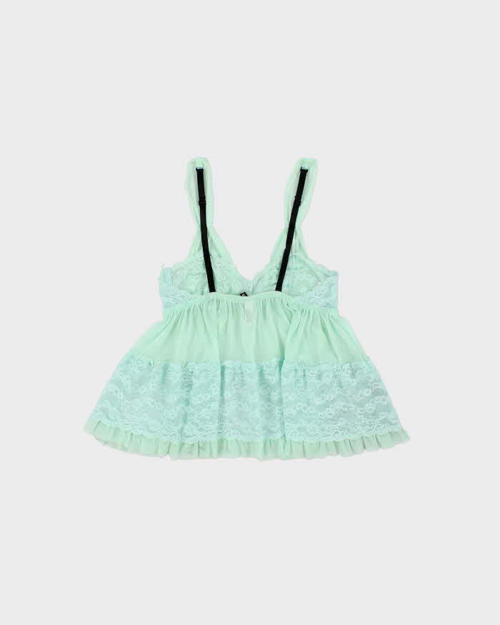 Vintage Y2k 2000s Jacob Lace Floaty Mesh Cami Top - XS