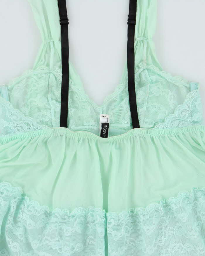 Vintage Y2k 2000s Jacob Lace Floaty Mesh Cami Top - XS