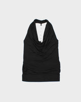Vintage Y2k 2000s Ripe Cowl Neck O Ring Chain Detail Top - S