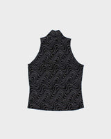 Vintage 1990s Bleeker &amp; McDougal Spotty Polka Dot High Neck Top - M