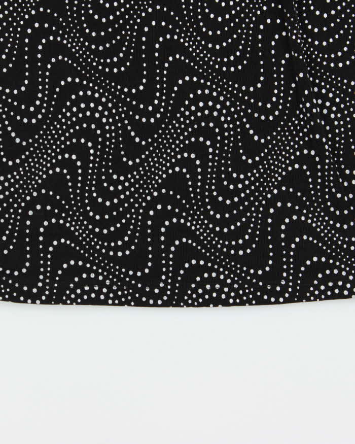 Vintage 1990s Bleeker &amp; McDougal Spotty Polka Dot High Neck Top - M