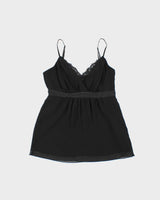 Vintage Y2k 2000s Esprit Floaty Beaded Detail Cami Top - S