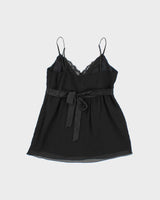 Vintage Y2k 2000s Esprit Floaty Beaded Detail Cami Top - S