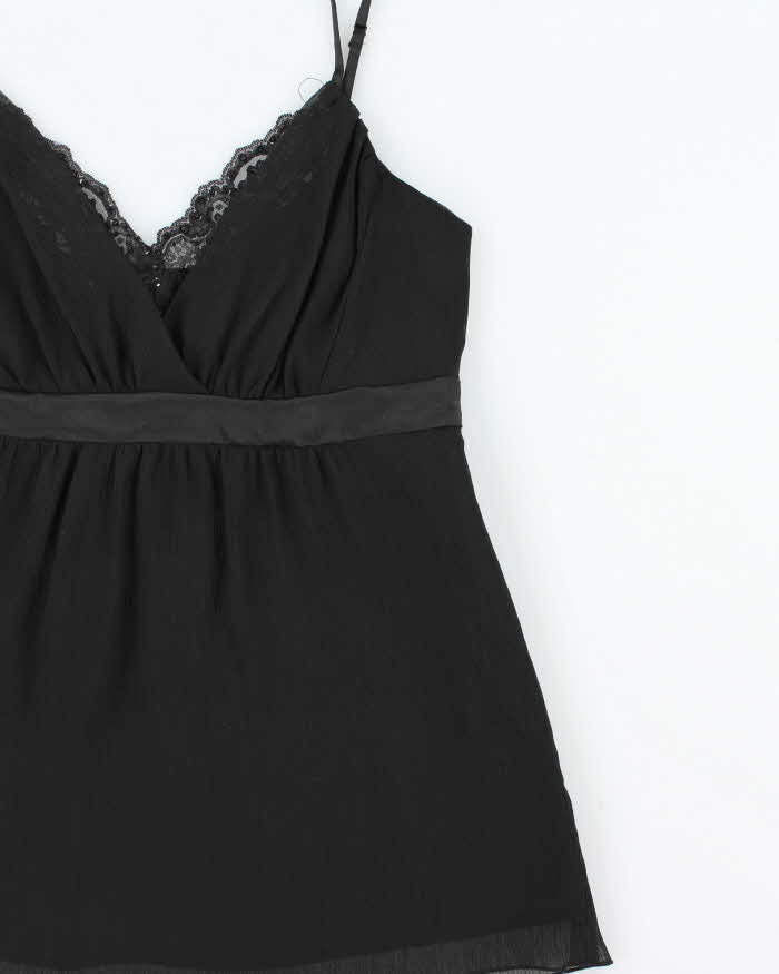 Vintage Y2k 2000s Esprit Floaty Beaded Detail Cami Top - S