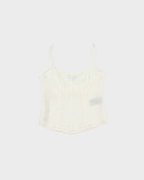 Vintage 1990s Jacob Sequin Chiffon Cami Top - XS