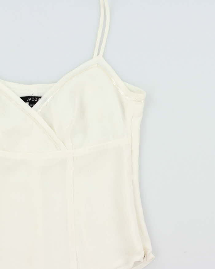 Vintage 1990s Jacob Sequin Chiffon Cami Top - XS