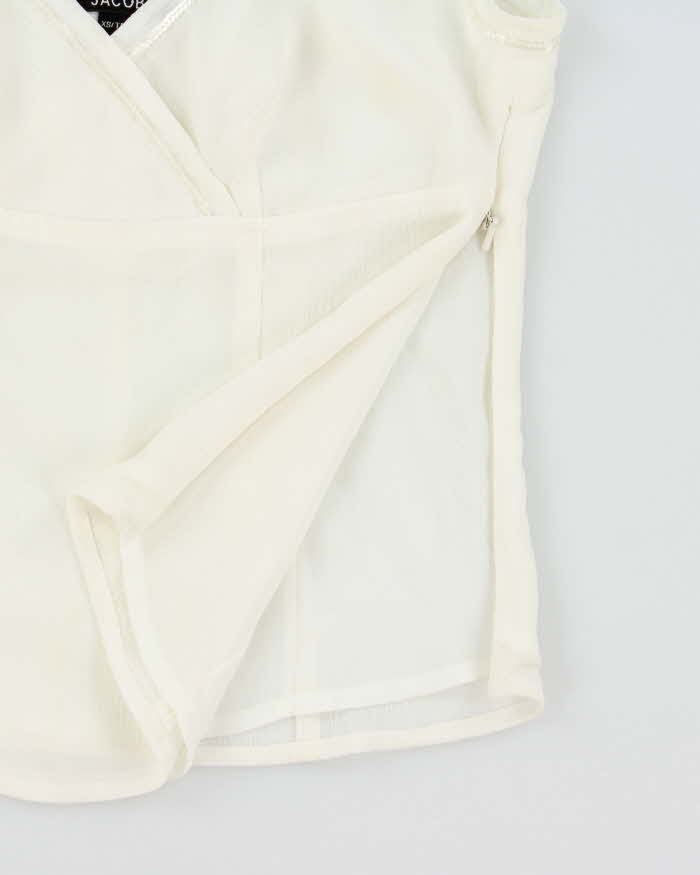 Vintage 1990s Jacob Sequin Chiffon Cami Top - XS
