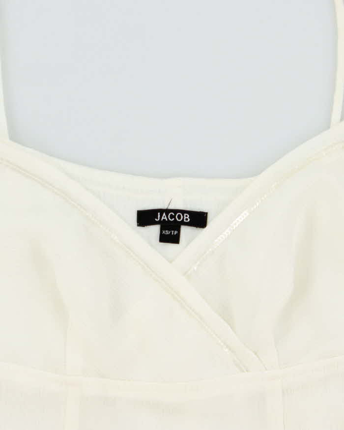Vintage 1990s Jacob Sequin Chiffon Cami Top - XS