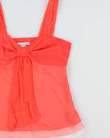 Vintage 1990s Bianca Nygard Ombre Layered Chiffon Cami Top - L