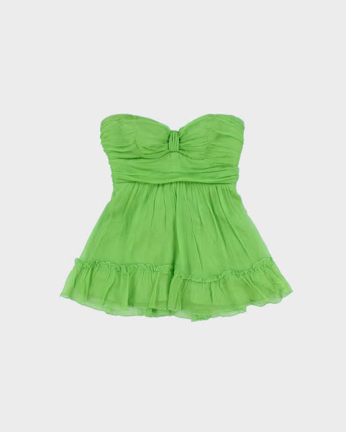Vintage Y2k 2000s Bebe Strapless Chiffon Floaty Top - S