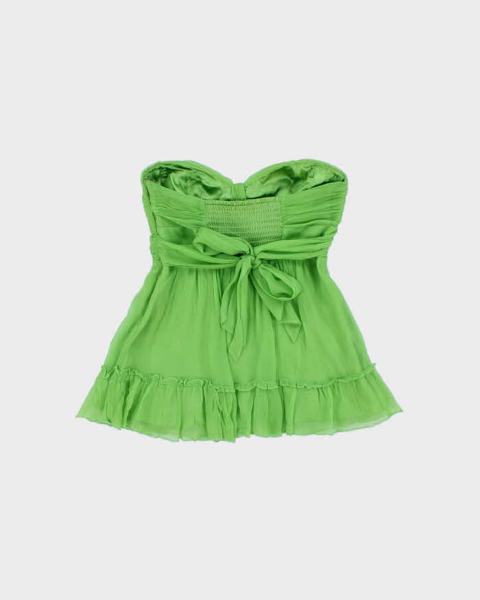 Vintage Y2k 2000s Bebe Strapless Chiffon Floaty Top - S
