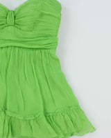 Vintage Y2k 2000s Bebe Strapless Chiffon Floaty Top - S