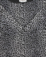 Vintage 1990s Jessica Leopard Print Slinky 3/4 Length Sleeve Top - L