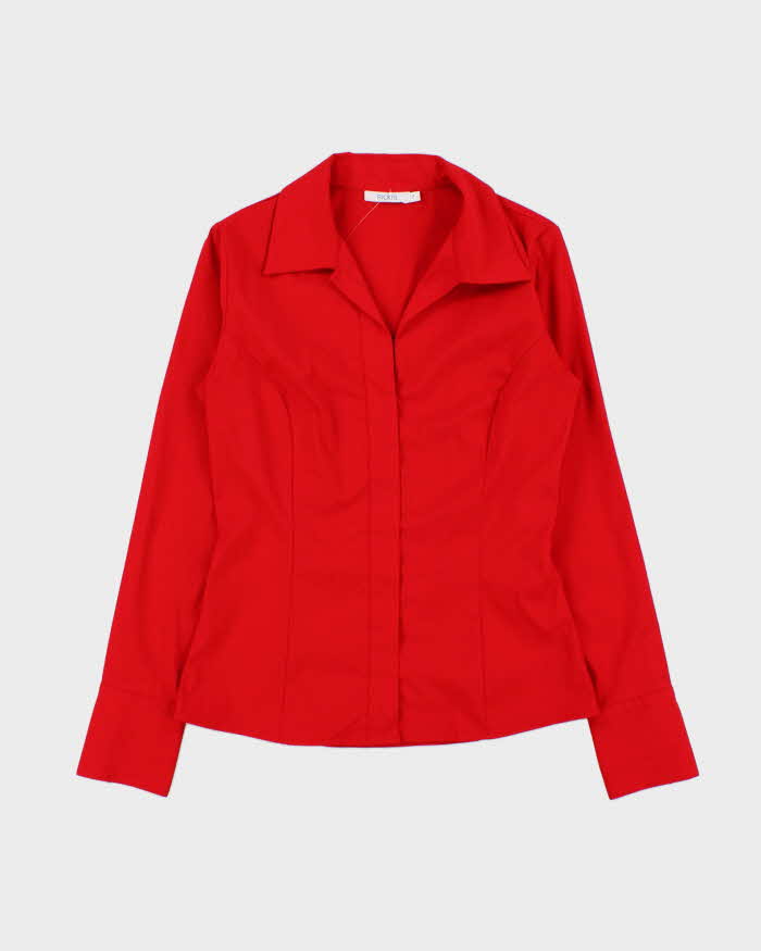 Vintage 2000s Ricki's Zip-up Long Sleeve Blouse - M