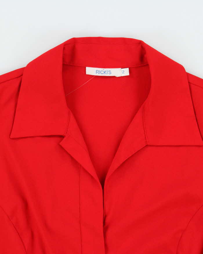 Vintage 2000s Ricki's Zip-up Long Sleeve Blouse - M