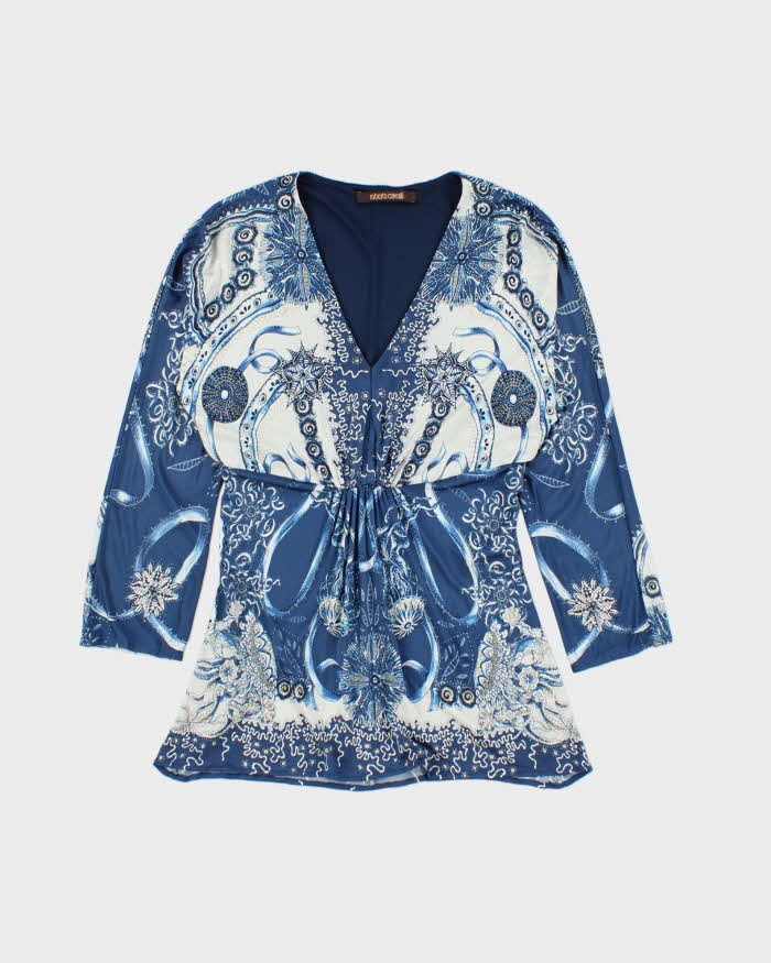Vintage 2011 Roberto Cavalli Jelly Fish Pattern 3/4 Length Sleeve Top - S