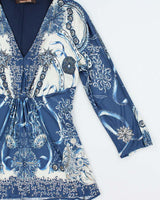 Vintage 2011 Roberto Cavalli Jelly Fish Pattern 3/4 Length Sleeve Top - S