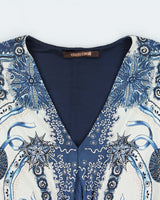 Vintage 2011 Roberto Cavalli Jelly Fish Pattern 3/4 Length Sleeve Top - S